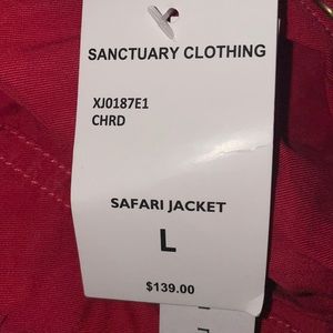 Anthro Sanctuary Sunset Safari Utility Jacket NWT